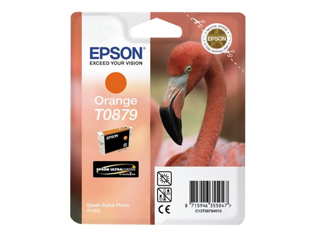 Epson T0879 - orange - original - ink cartridge