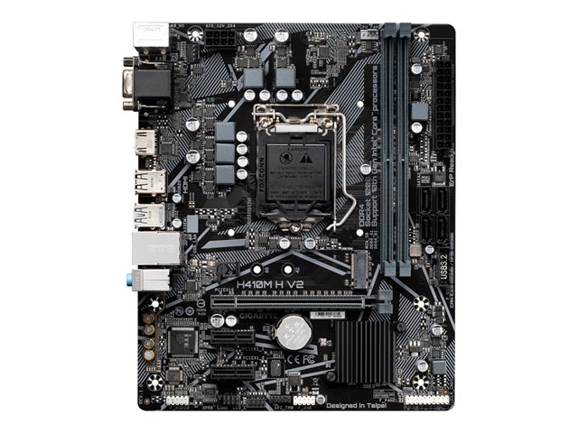 Gigabyte H410M H V2 - 1.0 - motherboard - micro ATX - LGA1200 Socket - H410