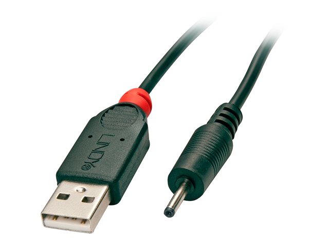 Lindy - power cable - USB (power only) to DC jack 2.35 x 0.7 mm - 1.5 m