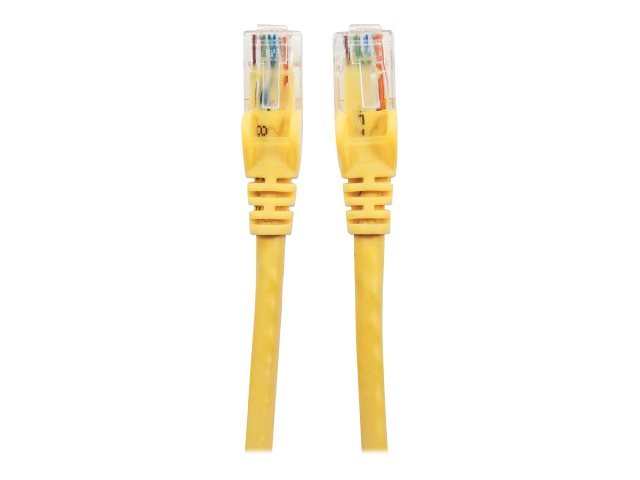 Intellinet Network Patch Cable, Cat6, 20m, Yellow, CCA, U/UTP, PVC, RJ45, Gold Plated Contacts, Snagless, Booted, Lifetime Warranty, Polybag - patch cable - 20 m - yellow
