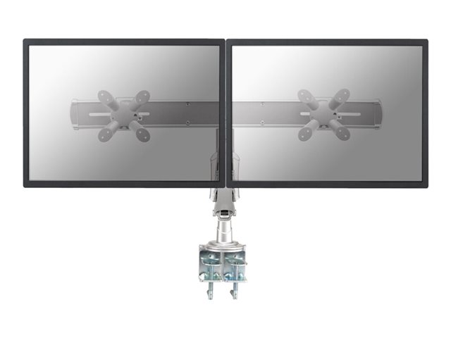 Neomounts FPMA-D940D - Mounting kit - full-motion - for LCD display - silver - screen size: 10"-24" - clamp mountable, desk-mountable