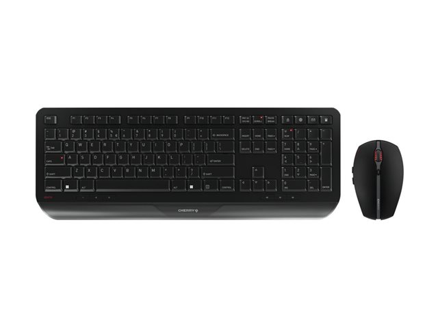 CHERRY GENTIX DESKTOP - Keyboard and mouse set - wireless - 2.4 GHz - English - black