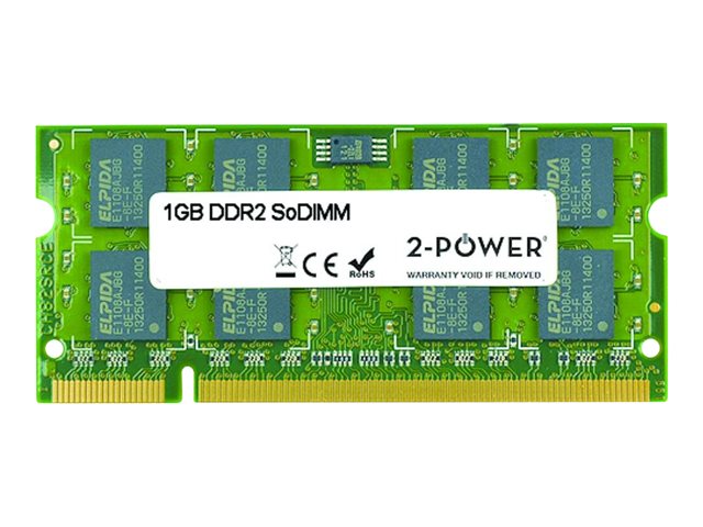 2-Power - DDR2 - module - 1 GB - SO-DIMM 200-pin - 800 MHz / PC2-6400 - unbuffered
