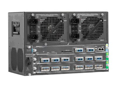 Cisco Catalyst 4503-E - Switch - rack-mountable - PoE - refurbished - with Cisco Supervisor Engine 6L-E, Catalyst 4500 E-Series Line Card