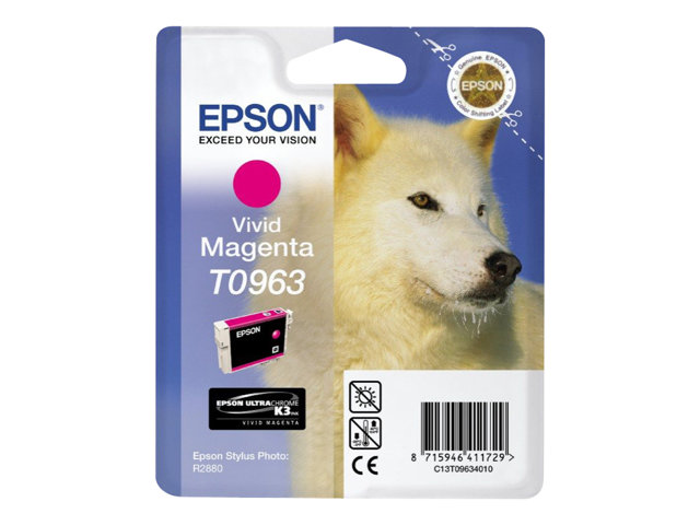 Epson T0963 - vivid magenta - original - ink cartridge
