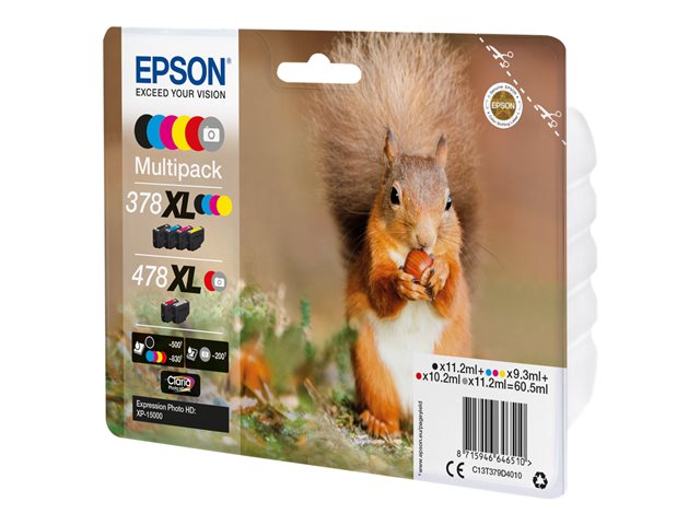 Epson 478XL Multipack - 6-pack - grey, black, yellow, cyan, magenta, red - original - ink cartridge