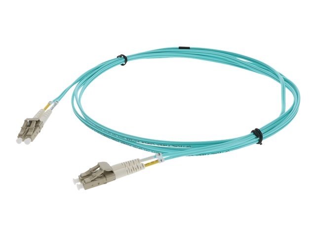 AddOn 3m LC OM3 Aqua Patch Cable - Patch cable - LC/UPC multi-mode (M) to LC/UPC multi-mode (M) - 3 m - 3 m - fibre optic - duplex - 50 / 125 micron - OM3 - halogen-free - aqua