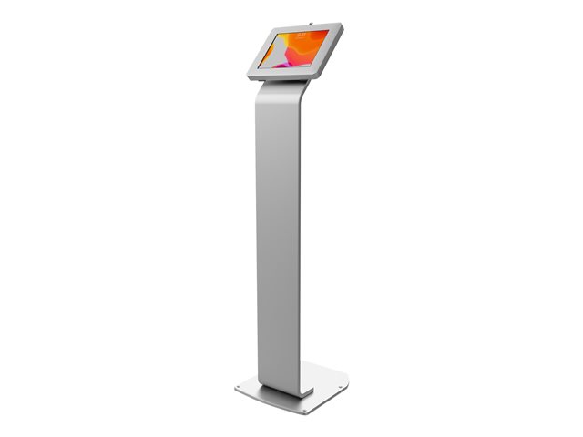 PREMIUM LOCKING FLOOR STAND KIOSK (SILVER)