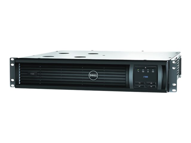 Dell Smart-UPS 1500VA LCD RM - UPS (rack-mountable) - AC 220/230/240 V - 1000 Watt - 1500 VA - Ethernet 10/100, RS-232, USB - output connectors: 4 - 2U - black - with APC SmartConnect