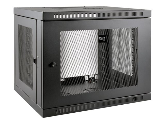 Eaton Tripp Lite Series SmartRack - Rack enclosure cabinet - wall mountable - black - 9U - for P/N: SRSHELF2P1UTM