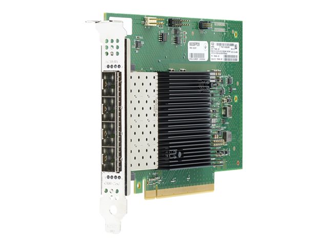 Intel E810-XXVDA4 - Network adapter - PCIe 4.0 x16 - 25 Gigabit SFP28 x 4 - for Edgeline e920, ProLiant DL20 Gen10, DL325 Gen10, DL345 Gen10, DL360 Gen10, DL380 Gen10