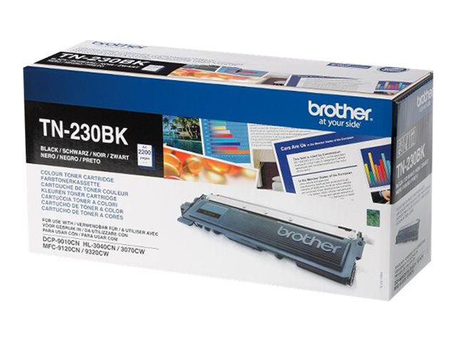 Brother TN230BK - Black - original - toner cartridge - for Brother DCP-9010CN, HL-3040CN, HL-3040CW, HL-3070CW, MFC-9120CN, MFC-9320CN, MFC-9320CW