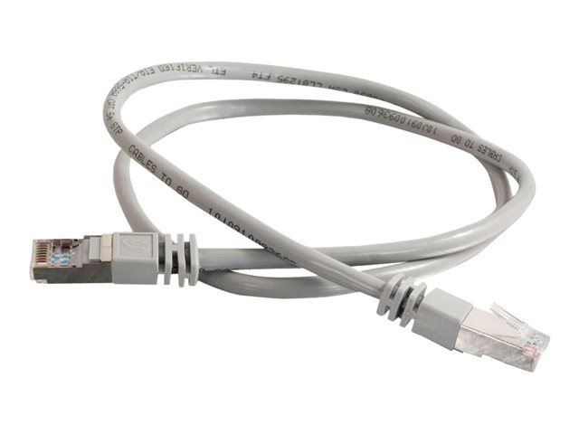 C2G Cat5e Booted Shielded (STP) Network Patch Cable - patch cable - 4 m - grey
