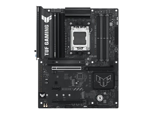 ASUS TUF GAMING B850-E WIFI - Motherboard - ATX - Socket AM5 - AMD B850 Chipset - USB-C 3.2 Gen2, USB 3.2 Gen 1, USB 3.2 Gen 2, USB-C 3.2 Gen 2x2, USB4 - Wi-Fi 6E, 2.5 Gigabit LAN, Bluetooth - onboard graphics (CPU required) - HD Audio (8-channel)