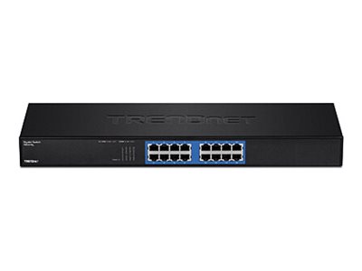TRENDnet TEG S16g - switch - 16 ports - rack-mountable - TAA Compliant