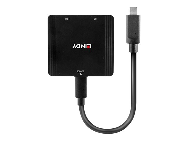 Lindy adapter - DisplayPort / HDMI / USB - 23.2 cm