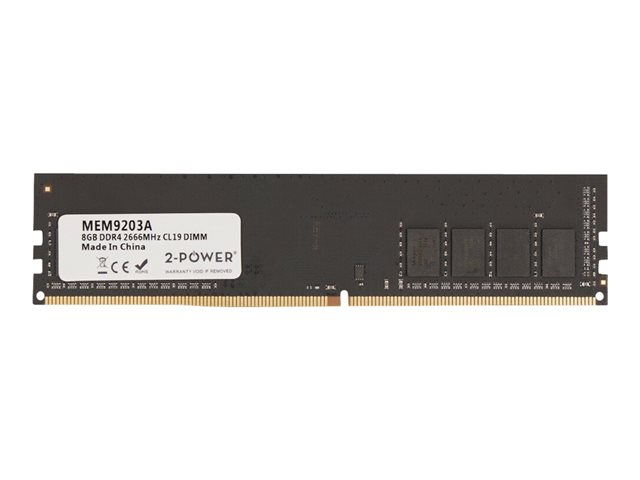2-Power - DDR4 - module - 8 GB - DIMM 288-pin - 2666 MHz / PC4-21300 - unbuffered