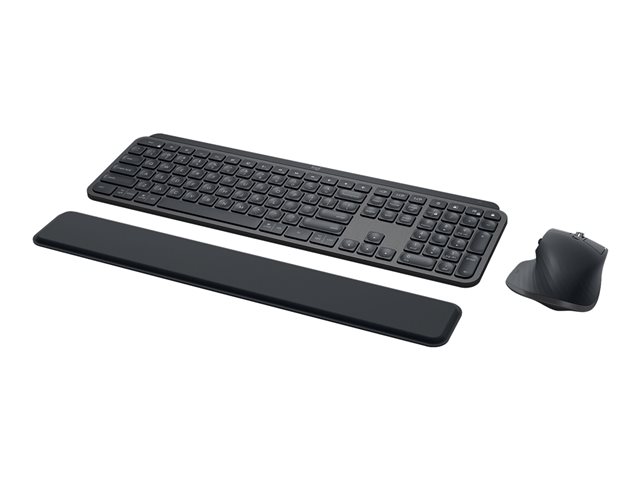 Logitech MX Keys Combo for Business - Keyboard and mouse set - backlit - wireless - Bluetooth LE - QWERTY - US International - graphite