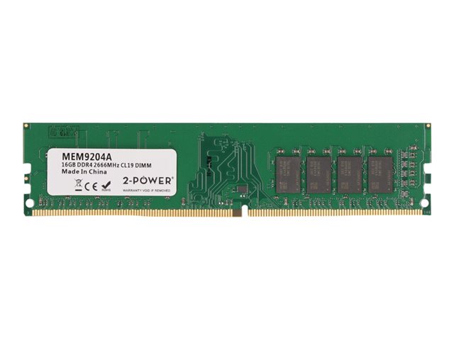 2-Power - DDR4 - module - 16 GB - DIMM 288-pin - 2666 MHz / PC4-21300 - unbuffered
