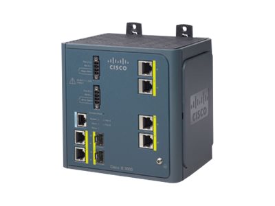Cisco Industrial Ethernet 3000 Series - Switch - L2+ - Managed - 4 x 10/100 + 2 x combo Gigabit SFP - DIN rail mountable - remanufactured
