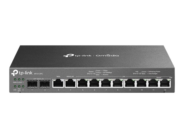 TP-Link Omada ER7212PC V1 - router - desktop, wall-mountable