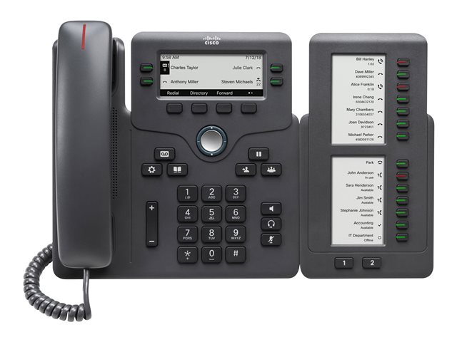 Cisco IP Phone 6800 Key Expansion Module - Key expansion module for VoIP phone - for IP Phone 6821, 6841, 6851, 6861, 6871