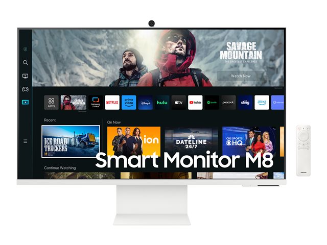 Samsung S32CM801UU - M80C Series - LED monitor - Smart - 32" - 3840 x 2160 4K @ 60 Hz - VA - 400 cd/m² - 3000:1 - HDR10+ - 4 ms - HDMI, USB-C - speakers - warm white