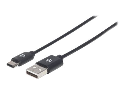 USB-C TO USB-A CABLE 3M- MALE/MALE 480MBPS (USB 2.0) BLA