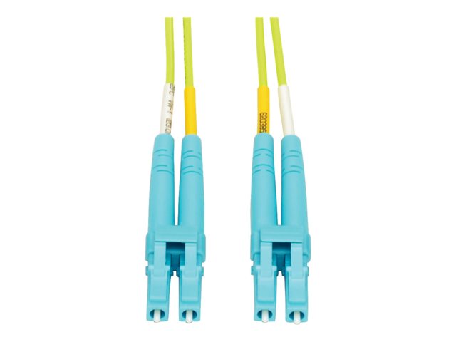 Eaton Tripp Lite Series 100G Duplex Multimode 50/125 OM5 LSZH Fiber Optic Cable (LC/LC), Lime Green, 3 m - patch cable - 3 m - lime green