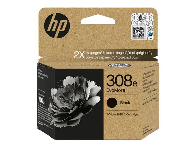 HP 308e EvoMore - Black - original - ink cartridge