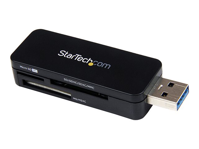 StarTech.com USB 3.0 Multimedia Memory Card Reader - Portable SDHC MicroSD Card Reader - External USB Flash Card Reader (FCREADMICRO3) - card reader - USB 3.0