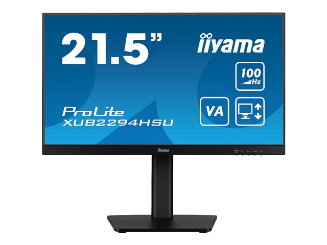 iiyama ProLite XUB2294HSU-B6 - LED monitor - Full HD (1080p) - 22" - with Height Adjustable Stand