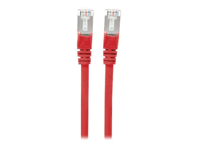 Intellinet Network Patch Cable, Cat6, 20m, Red, Copper, S/FTP, LSOH / LSZH, PVC, RJ45, Gold Plated Contacts, Snagless, Booted, Lifetime Warranty, Polybag - patch cable - 20 m - red