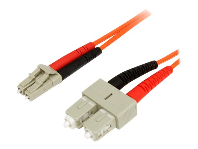 StarTech.com 1m Fiber Optic Cable - Multimode Duplex 62.5/125 - LSZH - LC/SC - OM1 - LC to SC Fiber Patch Cable (FIBLCSC1) - Network cable - LC multi-mode (M) to SC multi-mode (M) - 1 m - 1 m - fibre optic - duplex - 62.5 / 125 micron