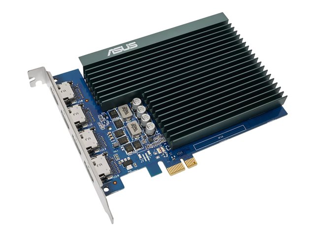 ASUS GT730-4H-SL-2GD5 - Graphics card - GF GT 730 - 2 GB GDDR5 - PCIe 2.0 - 4 x HDMI - fanless