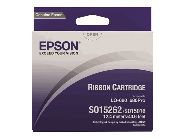 Epson SIDM Black Ribbon Cartridge for LQ-670/680/pro/860/1060/25xx (C13S015262)