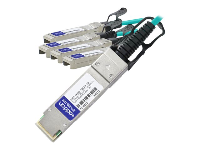 AddOn 2m Cisco Compatible QSFP+ Breakout AOC - Network cable - SFP+ (M) to QSFP+ (M) - 2 m - fibre optic - active - for Cisco Nexus 31XX, 93XX, 93XXX, X97160, X9736, ONE Nexus 32XX, 92XX, 93XXX, UCS C4200