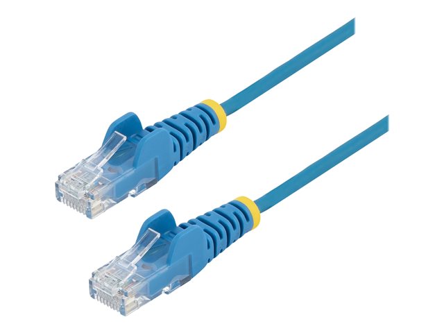 StarTech.com 50cm Slim LSZH CAT6 Ethernet Cable, 10 Gigabit Snagless RJ45 100W PoE Patch Cord, CAT 6 10GbE UTP Network Cable w/Strain Relief, Blue, Fluke Tested/ETL, Low Smoke Zero Halogen - Category 6 - 28AWG (N6PAT50CMBLS) - patch cable - 50 cm - blue