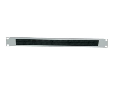 Intellinet 19" Cable Entry Panel, 2U, with Brush Insert, Grey - rack cable entry panel with brush - 2U