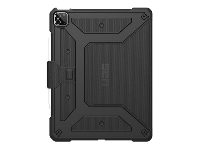 Drop test protective case for iPad Pro 5th Gen only when using an Apple keyboard, Black. Does not work with Magic Keyboard. Storage and charging for Apple Pencil.
