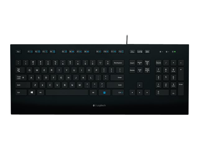 Logitech Corded K280e - keyboard - Nordic Input Device