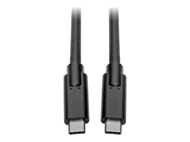 Eaton Tripp Lite Series USB-C Cable (M/M) - USB 3.2, Gen 1 (5 Gbps), Thunderbolt 3 Compatible, 10 ft. (3.05 m) - USB cable - USB-C (M) to USB-C (M) - USB 3.1 Gen 1 / Thunderbolt 3 - 3.05 m - black
