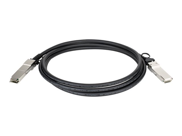 D-Link Direct Attach Cable - Direct attach cable - QSFP+ to QSFP+ - 3 m - twinaxial