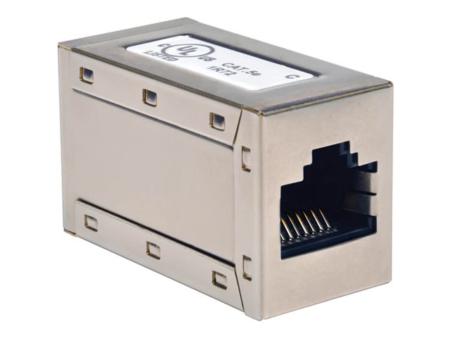 Eaton Tripp Lite Series Cat5e Cat5 Straight Through Modular Shielded In-Line Coupler RJ45 F/F - network coupler