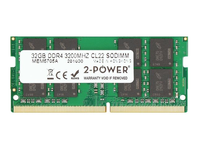 32GB DDR4 3200MHz CL22 SODIMM