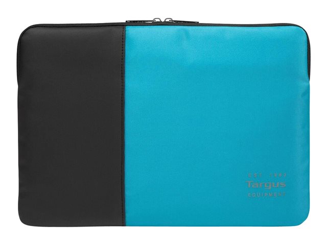 Targus Pulse - Notebook sleeve - 15.6" - black, atoll blue