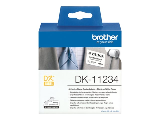 Brother DK11234 - die cut labels - 260 label(s) - 60 x 86 mm