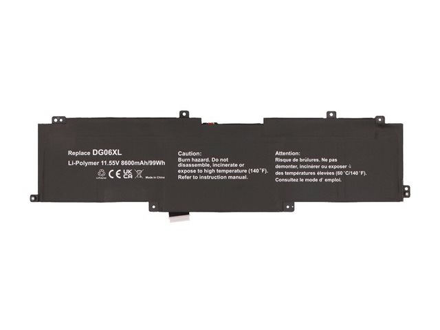 2-Power Main Battery Pack - laptop battery - 11.55 V - Li-pol - 8600 mAh - 99 Wh
