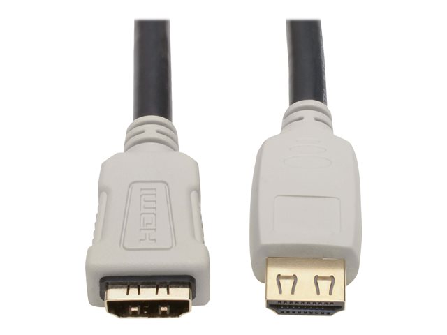 Eaton Tripp Lite Series High-Speed HDMI Extension Cable (M/F) - 4K 60 Hz, HDR, 4:4:4, Gripping Connector, 10 ft. - HDMI extension cable with Ethernet - 3 m