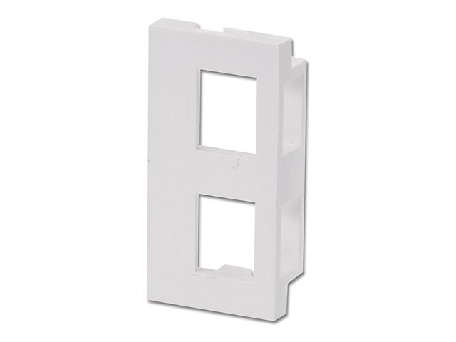 LINDY Modular AV Face Plate System Dual Snap-in Block - modular facility plate snap-in